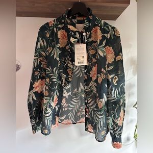 NWT Sezane Chlo blouse